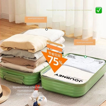 Пътуваща торба за компресионно съхранение – ролков тип, PA+PE материал, модел Journey