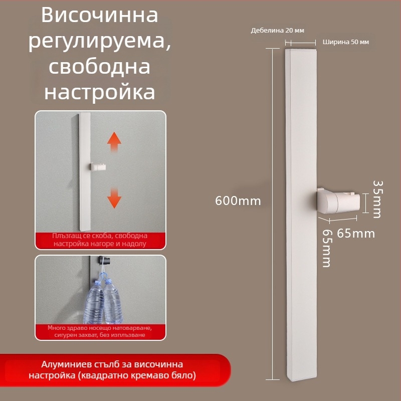 Душ колона, Space алуминий, модел 6584512, стенен монтаж, 0–90°C / 0–1.6 MPa