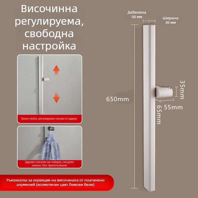 Душ колона, Space алуминий, модел 6584512, стенен монтаж, 0–90°C / 0–1.6 MPa