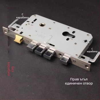 Тяло за заключване на врата с пръстов отпечатък за защита от кражба, неръждаема стомана, квадратна и кръгла глава, нестандартен модел, модерен минималистичен дизайн, тегло 1