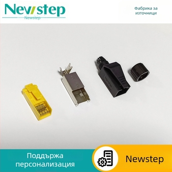Pass-Through RJ45 конектор, Crimp тип, 4/8 ядра, 22-26 AWG, без обелване, Cat5e/Cat6a