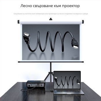 HDTV данни кабел 4K60Hz, дължина 1,5 м, медно-обкладен стоманен проводник, HDTV интерфейс