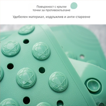 Антихлъзгаща подложка за баня за душ и тоалетна, PVC, квадратна форма, модерен минималистичен стил