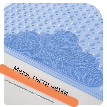 Антихлъзгаща подложка за баня - ТПЕ, квадратна, модерен стил, измива се с вода