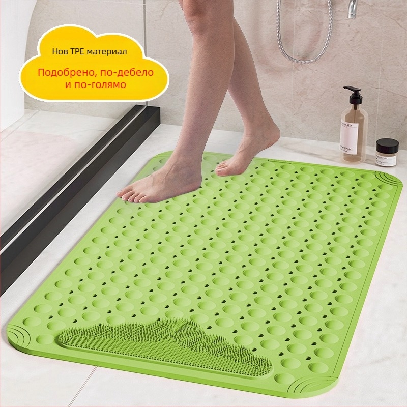 Антихлъзгаща подложка за баня - ТПЕ, квадратна, модерен стил, измива се с вода
