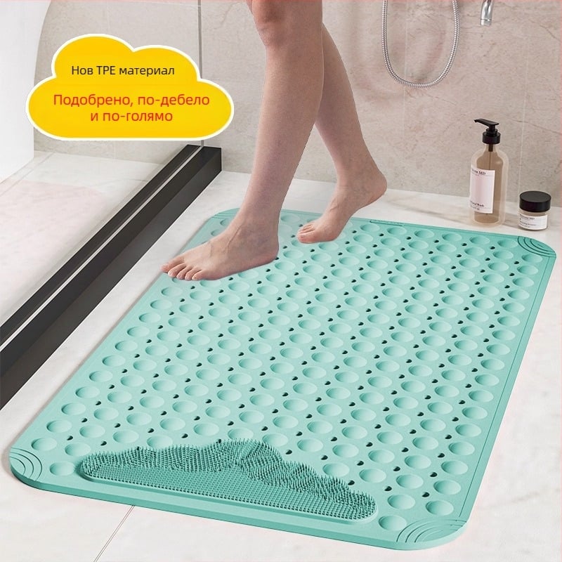 Антихлъзгаща подложка за баня - ТПЕ, квадратна, модерен стил, измива се с вода