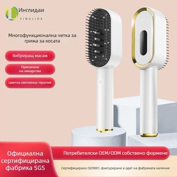 Многофункционален масажен гребен за грижа на скалпа, модел H6, 4 режима, пуснат през 2024 г.
