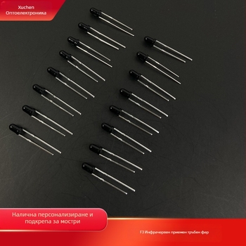 F3 инфрачервена приемна тръба – модел F3; напрежение 2.7–2.8 V; ток 20 mA; дължина на вълната 850/940 nm; мощност 0.06 W