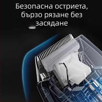 Електрическа подстригвачка за коса за възрастни и деца, професионална за салони, интелигентен дисплей за заряд, водоустойчива, керамични ножове, вградена батерия 1200–2000 mAh, време за работа 1–3 ч