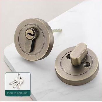 Yigu скрита ключалка за врати за вътрешни дървени врати, цинкова сплав, стил модерна простота