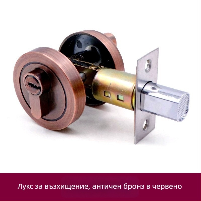 Yigu скрита ключалка за врати за вътрешни дървени врати, цинкова сплав, стил модерна простота