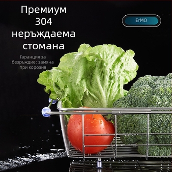 Телескопична кошница за отцеждане в мивката – 304 неръждаема стомана, Произход: Уензоу, Тегло ≈ 1 кг, Стил: Светъл лукс