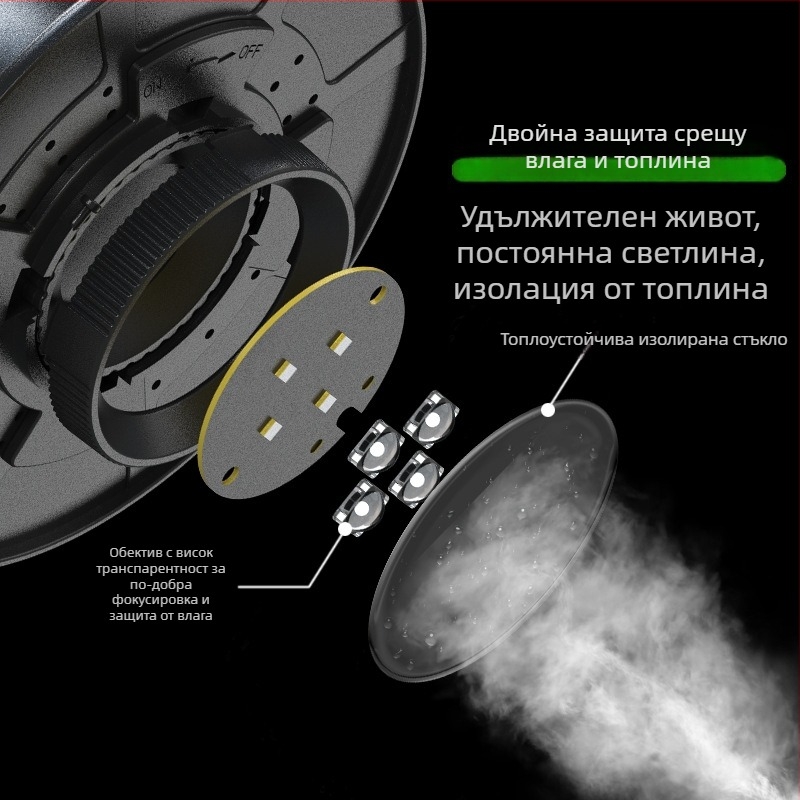 Зареждаема светлина за растения за микроландшафт с бутилка с мъх, LED с пълен спектър, 4 светодиода, 140 lm, IP65, 220 V, живот 3–5 години