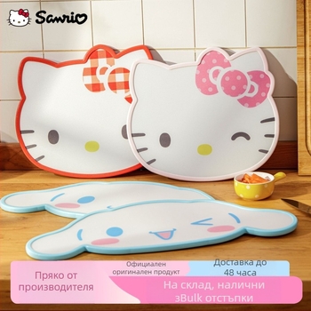 Sanrio лицензирана карикатурна дъска за рязане, PP дъска с хранително качество, двустранна, за плодове и бебешка храна