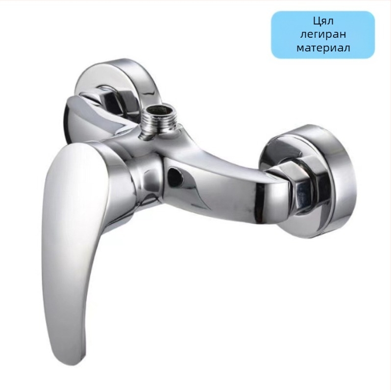 Душ смесител от мед, стенен монтаж, смесител за душ с керамичен клапан, модел Prince Shower