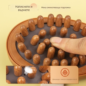 Масажна пръчка - масажор за шията с куршумовидна глава; Guan de; PP; 100 g; за здравословен масаж, фитнес и красота