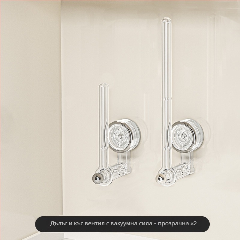 Държач за кухненска ролка с вакуумно закрепване – мултифункционален пластмасов държач за ролки хартия и кърпи, стил Light Luxury