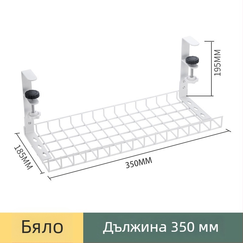 Органайзер за кабели под бюрото, стоманена конструкция, прост и модерен стил, настолно съхранение (Материал: стомана; Стил: прост и модерен; Пускане на пазара: лято 2013; Сцена на съхранение: настолно съхранение; Марка: Three cats)