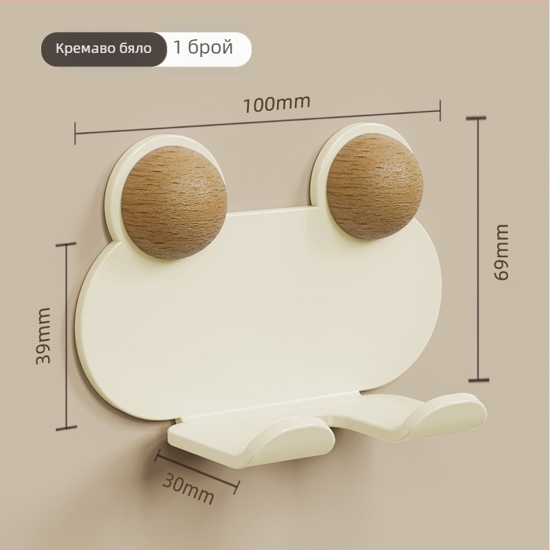 Стенно монтиран метален организатор за кабели без пробиване с единична кука за кухненски кабели