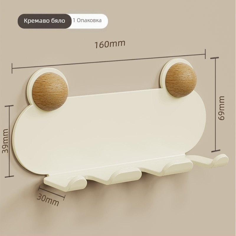 Стенно монтиран метален организатор за кабели без пробиване с единична кука за кухненски кабели