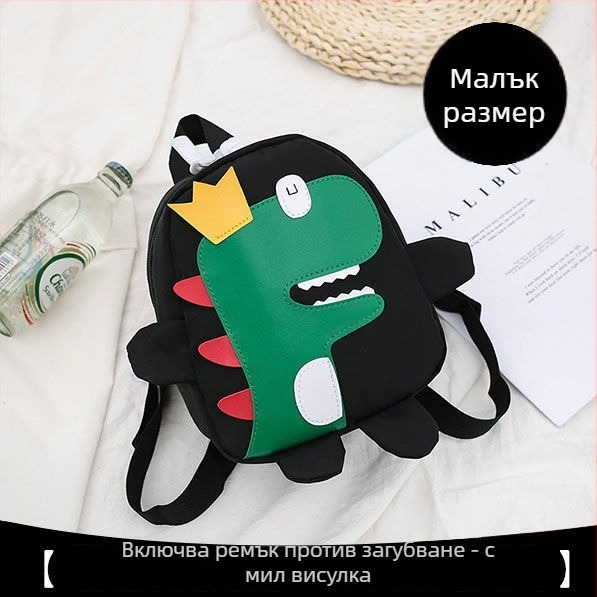 Детска раница с динозавър – дишаща, износоустойчива, унисекс, за училище, полиестерна подплата