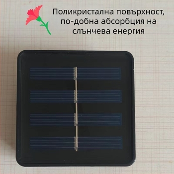 Слънчеви външни LED нишкови светлини, цвете-образна форма, IP44, модел 112, входно напрежение ≤36V