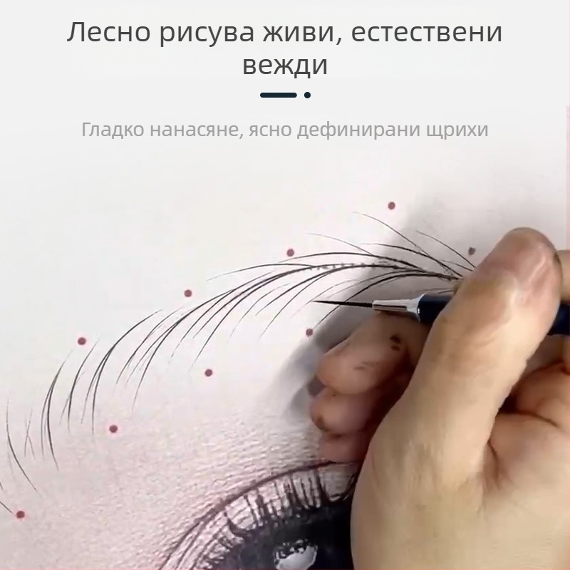 Писалка за контуриране на веждите за практика по татуировки – инструмент за гримьори за дизайн на веждите