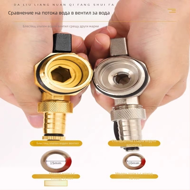 DNFM-9 меден клапан за подово отопление, разпределител и изпускател, EU CE сертифициран