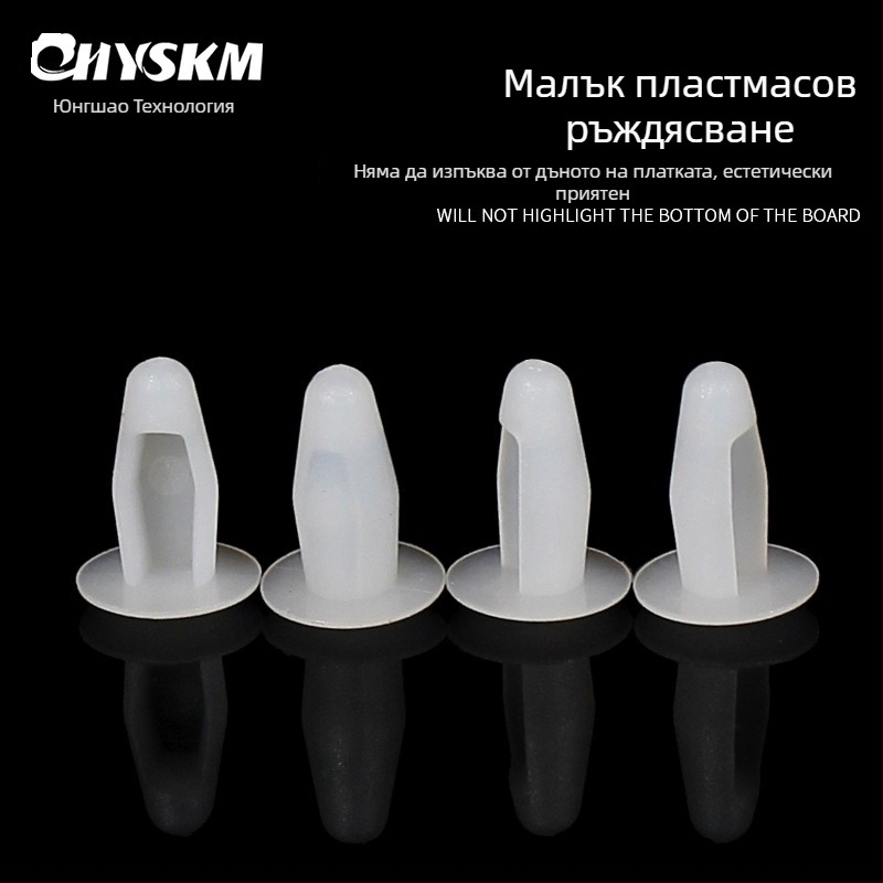 Найлонов пирон за фиксиране на PCB и машино-платки – LRD-04, тип пирон, материал: найлон