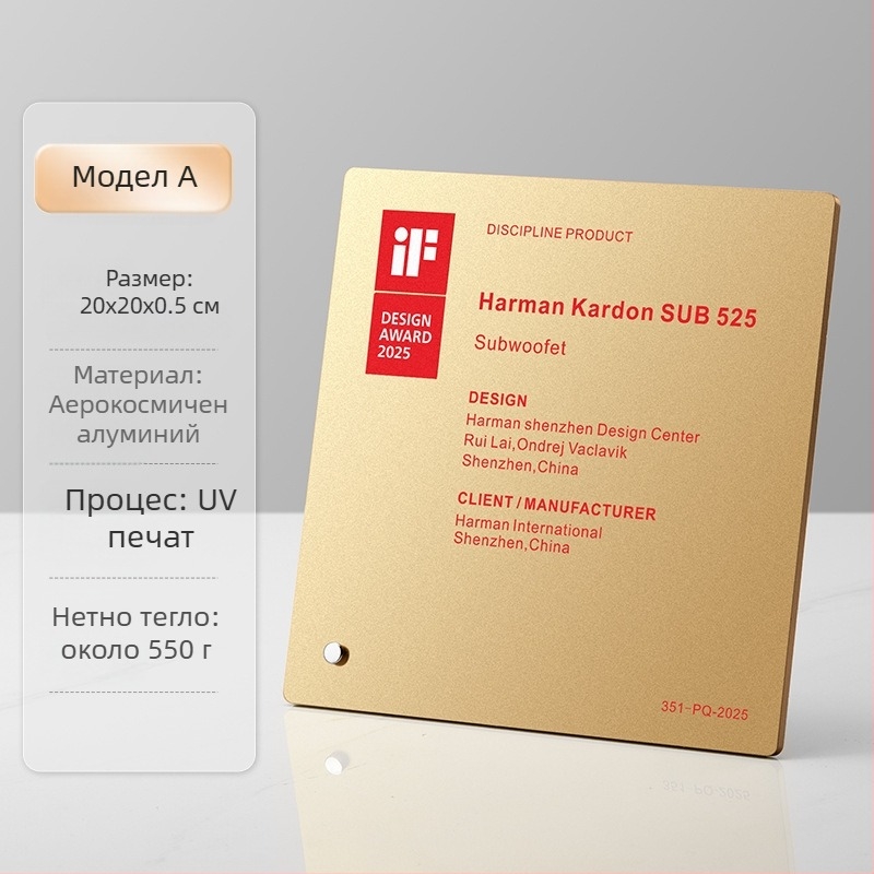 Членски медал от алуминиева сплав — персонализирано лого, възможност за печат