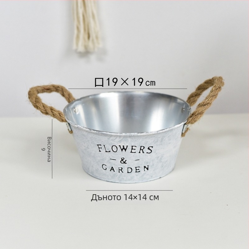 Метален цветарник за сукуленти – ръчна изработка, настолен или свободностоящ, за дом и балкон