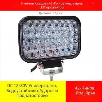 LED прожектор за камиони и мотокари — работи на 12–80V, 20–120W, IP68, алуминиев корпус, живот над 50 000 ч