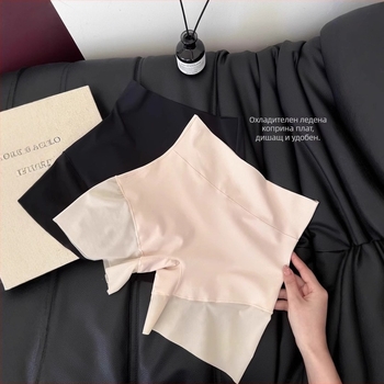 Дамски защитни панталони с висока талия, двойно действие: контрол на корема и повдигане на ханша, найлон, плетена тъкан