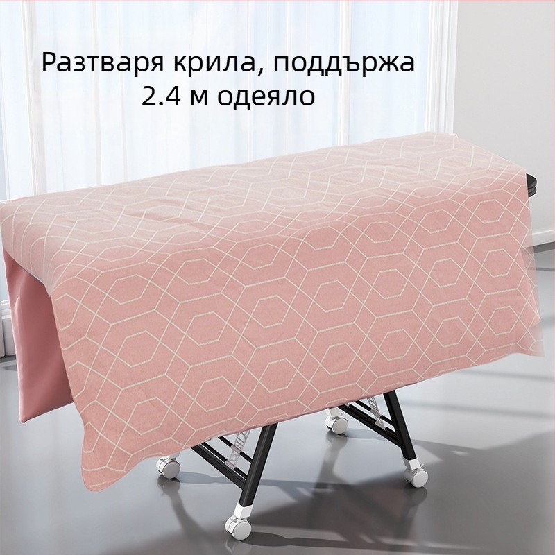 Подова сгъваема сушилня за дрехи, форма на крило, от желязо