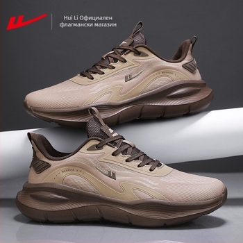 Мъжки обувки на платформи - дишащ горен от плат, PVC подметка, връзки, нисък ток 1–3 см, текстилна стелка