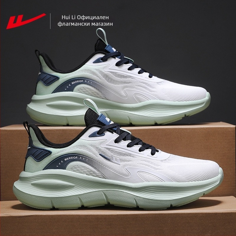 Мъжки обувки на платформи - дишащ горен от плат, PVC подметка, връзки, нисък ток 1–3 см, текстилна стелка