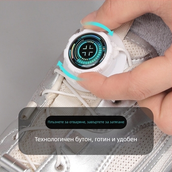 Без връзки: въртящи се обувни шнурки с копче, модел Xd351, за спортни и ежедневни обувки, подходящи за всички сезони