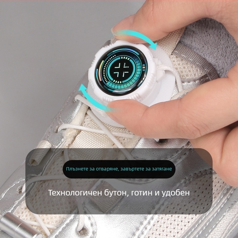 Без връзки: въртящи се обувни шнурки с копче, модел Xd351, за спортни и ежедневни обувки, подходящи за всички сезони