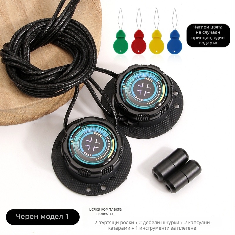 Без връзки: въртящи се обувни шнурки с копче, модел Xd351, за спортни и ежедневни обувки, подходящи за всички сезони