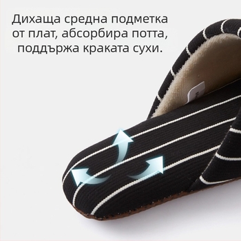 Мъжки памучни чехли за вкъщи, без връзки, свободен стил, лято 2025