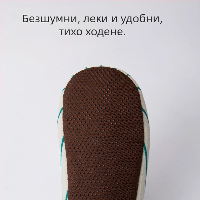 Мъжки памучни чехли за вкъщи, без връзки, свободен стил, лято 2025