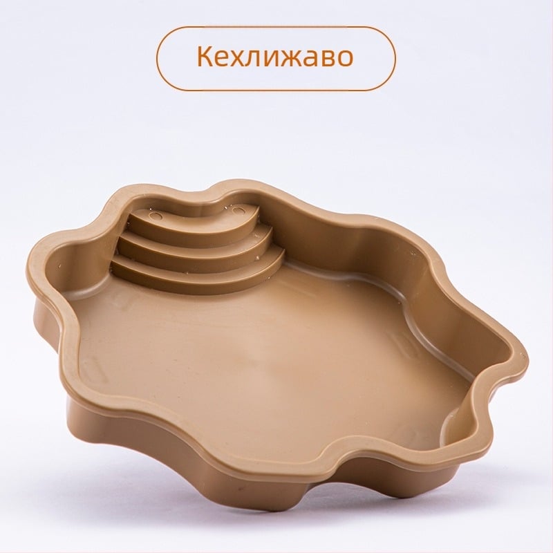 Къпална тава за костенурки — пластмасова, Chengxi, 350 г, Аквариумно оборудване