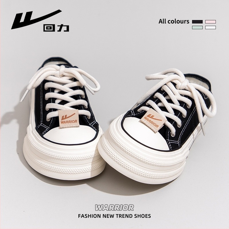 Платнени обувки с дебел под, дишащи, с връзки, нисък връх, летен стил