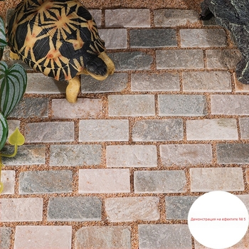 Естествени каменни тухли за аквариум – декоративни тухли в brick стил за костенурки и рибен аквариум, 10 g, 1 бр., Levana