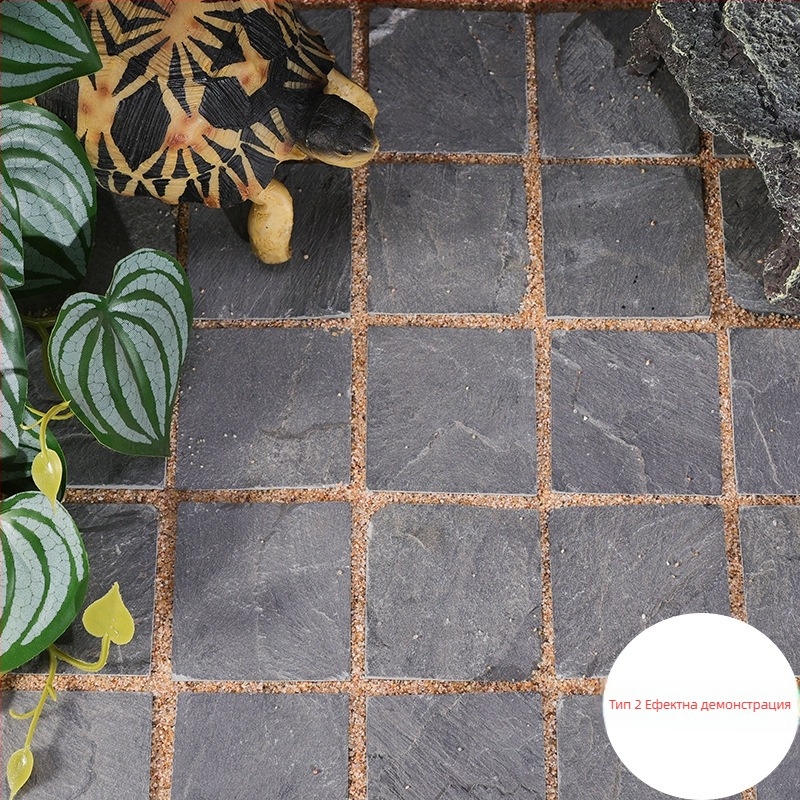 Естествени каменни тухли за аквариум – декоративни тухли в brick стил за костенурки и рибен аквариум, 10 g, 1 бр., Levana