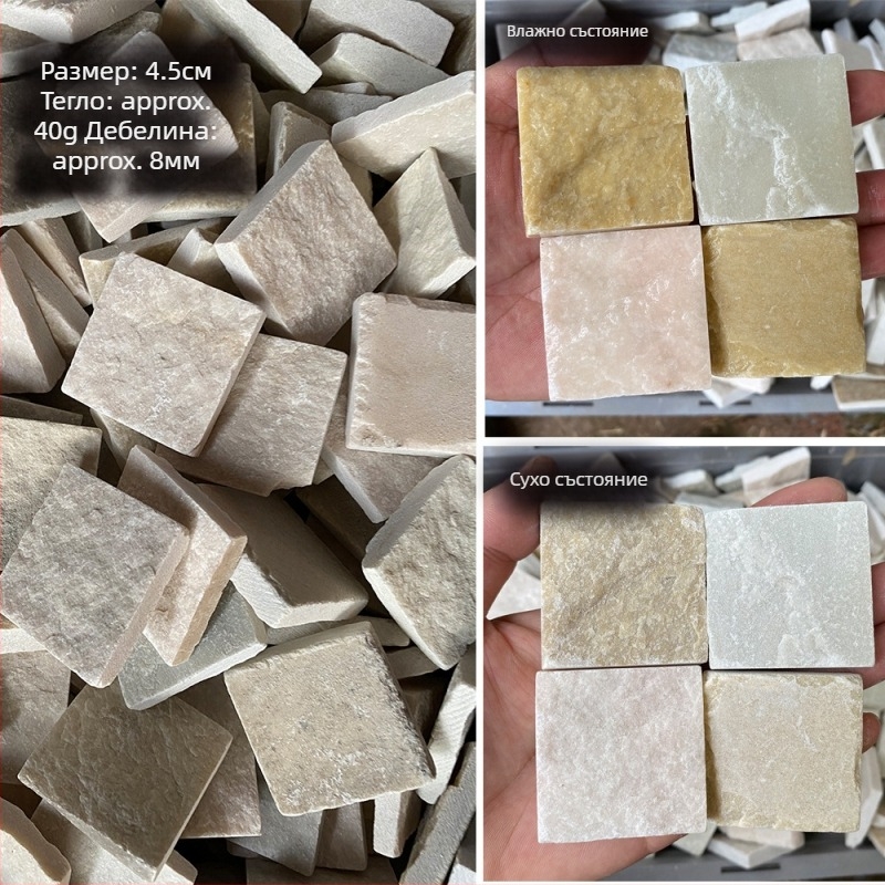 Естествени каменни тухли за аквариум – декоративни тухли в brick стил за костенурки и рибен аквариум, 10 g, 1 бр., Levana