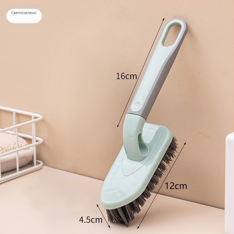 Hangge Баня: четка за дълга дръжка за почистване на пода, тоалетната и фугите на плочките — пластмасова