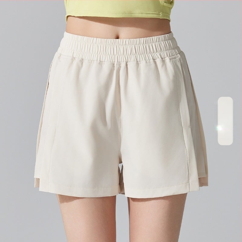 Дамски спортни къси панталони, бързосъхнещи и дишащи, смесена химическа влакна, 90% полиестер/10% еластан, лято 2024