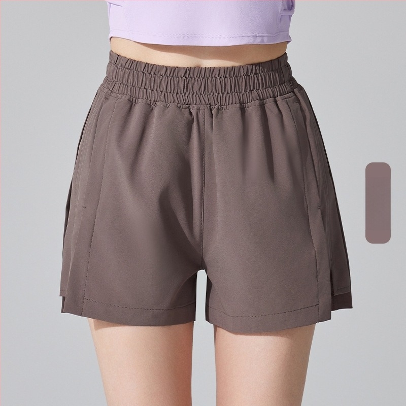 Дамски спортни къси панталони, бързосъхнещи и дишащи, смесена химическа влакна, 90% полиестер/10% еластан, лято 2024