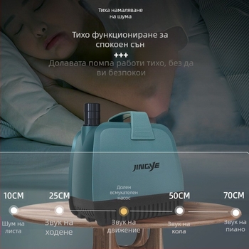 Подводна помпа за аквариум – филтрация и циркулация, пластмасова конструкция, Jingye